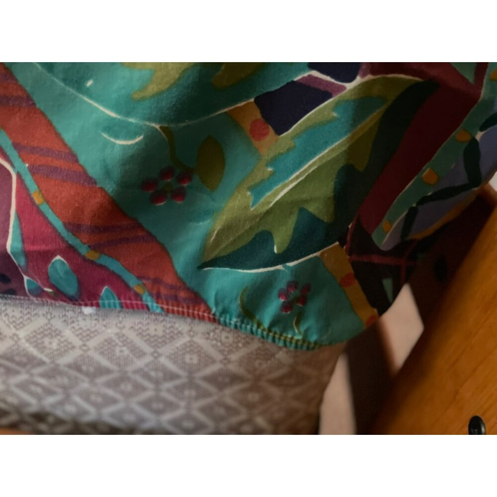 Fitted Full Size Sheet Used Colorful Tropical - Picture 7 of 9